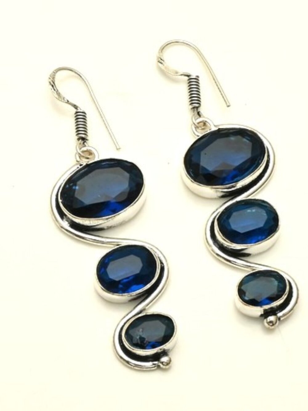 Tanzanite Gemstone Sterling SilverDrop Dangle Earrings
